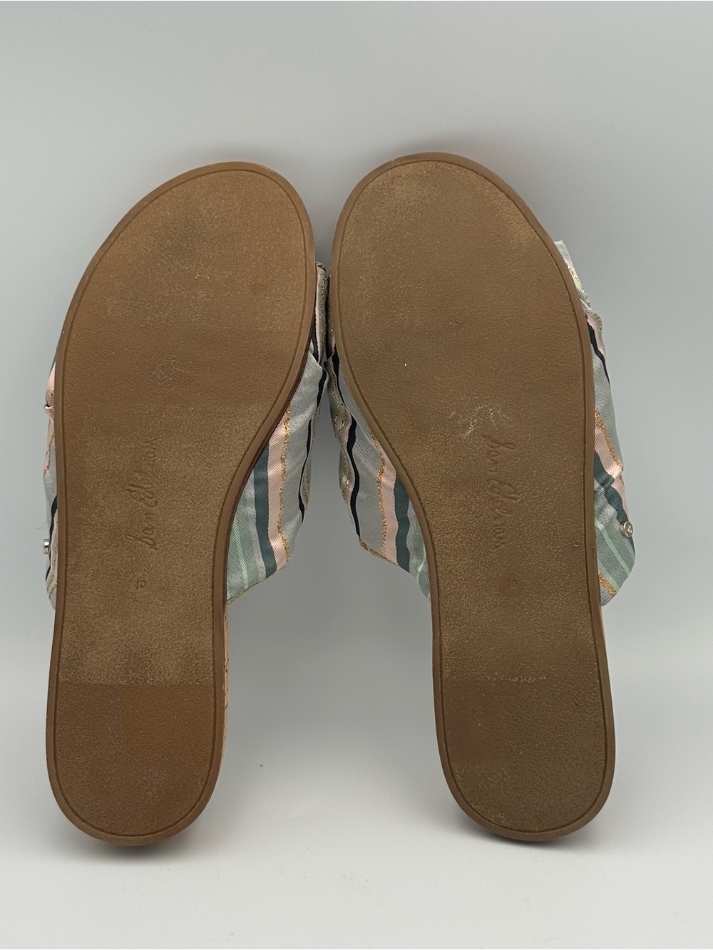 Sam Edelman Women’s Heidi Bow Slide Gray Slip On Sandals Size 10 - Picture 8 of 9